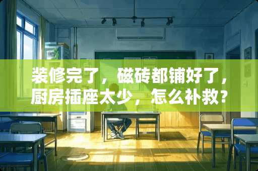 装修完了，磁砖都铺好了，厨房插座太少，怎么补救？