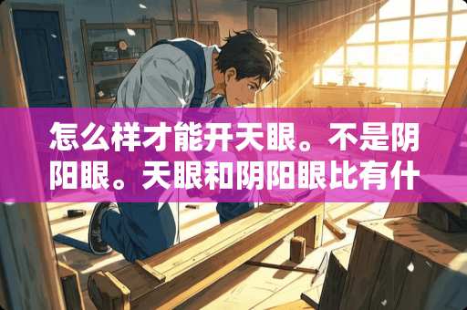 怎么样才能开天眼。不是*阳眼。天眼和*阳眼比有什么功能？