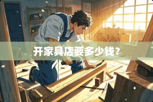 开家具店要多少钱？