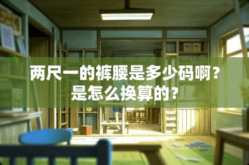 两尺一的裤腰是多少码啊？是怎么换算的？