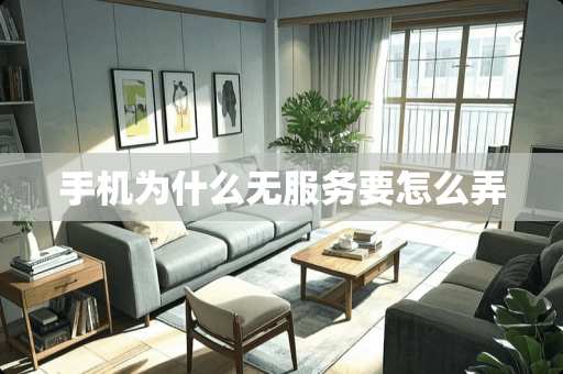 手机为什么无服务要怎么弄