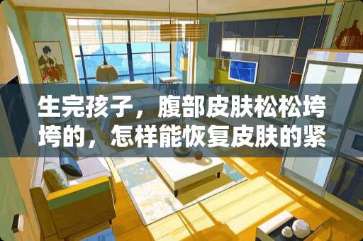 生完孩子，腹部皮肤松松垮垮的，怎样能恢复皮肤的紧致啊？