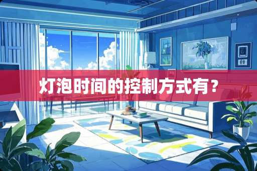 灯泡时间的控制方式有? 灯泡时间的控制方式有?