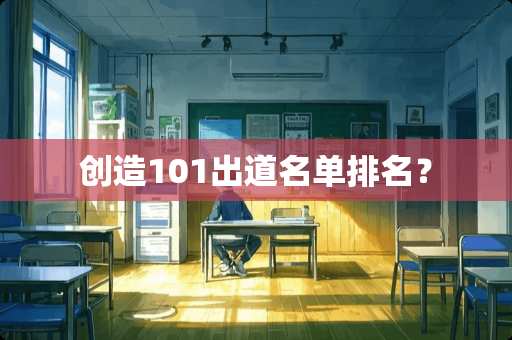 创造101出道名单排名？