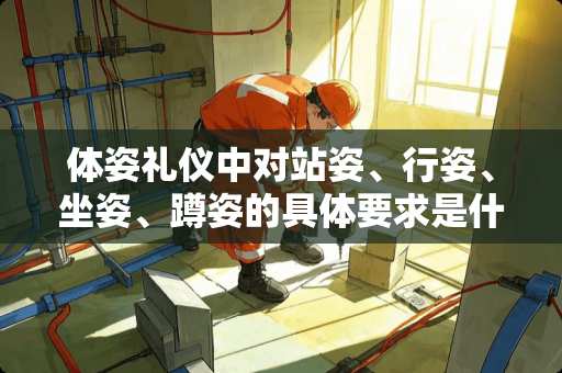 体姿礼仪中对站姿、行姿、坐姿、蹲姿的具体要求是什么？