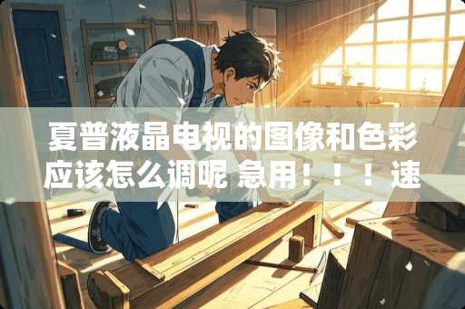 夏普液晶电视的图像和色彩应该怎么调呢 急用！！！速度