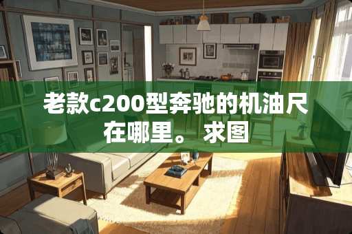 老款c200型奔驰的机油尺在哪里。 求图
