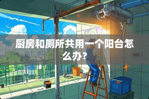 厨房和厕所共用一个阳台怎么办？