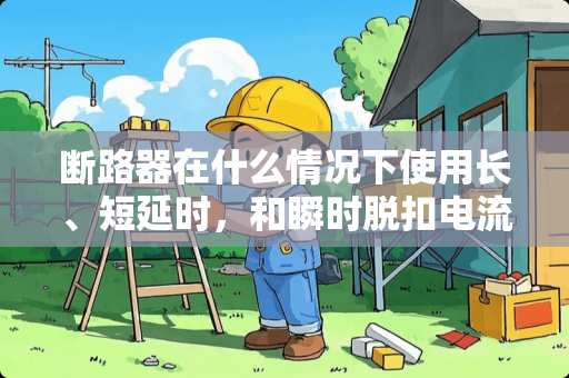 断路器在什么情况下使用长、短延时，和瞬时脱扣电流的整定