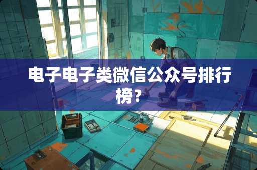电子电子类微信公众号排行榜？