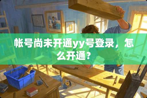 帐号尚未开通yy号登录，怎么开通？