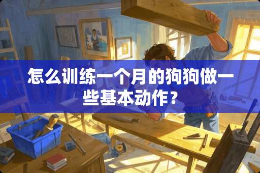 怎么训练一个月的狗狗做一些基本动作？