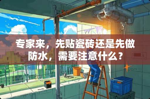 专家来，先贴瓷砖还是先做防水，需要注意什么？