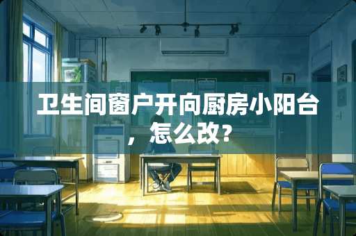 卫生间窗户开向厨房小阳台，怎么改？