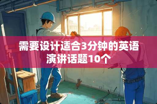 需要设计适合3分钟的英语演讲话题10个