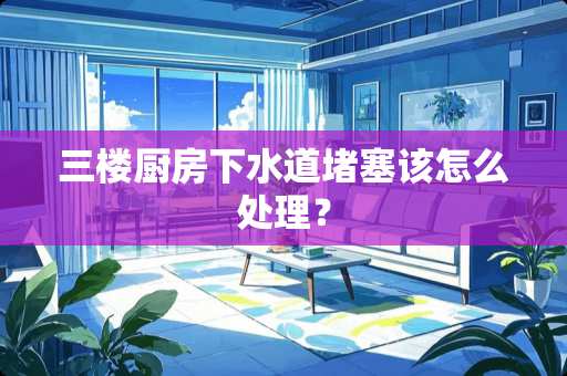 三楼厨房下水道堵塞该怎么处理？
