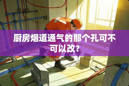 厨房烟道通气的那个孔可不可以改？