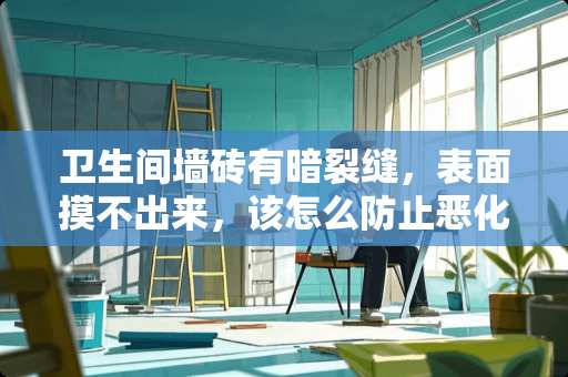 卫生间墙砖有暗裂缝，表面摸不出来，该怎么防止恶化？