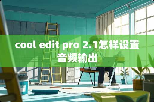 cool edit pro 2.1怎样设置音频输出
