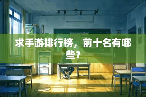 求手游排行榜，前十名有哪些？