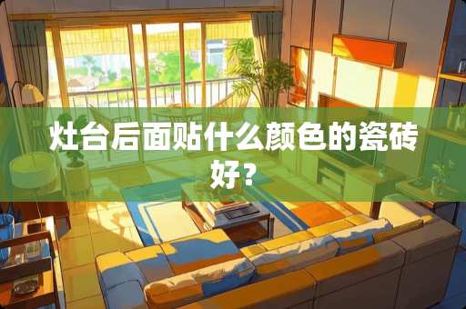 灶台后面贴什么颜色的瓷砖好？