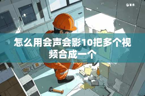 怎么用会声会影10把多个视频合成一个