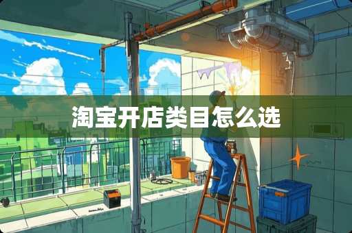淘宝开店类目怎么选