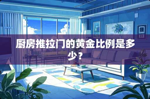 厨房推拉门的黄金比例是多少？