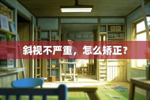 斜视不严重，怎么矫正？