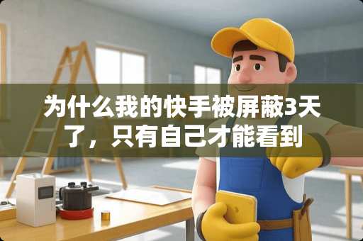 为什么我的快手被屏蔽3天了，只有自己才能看到