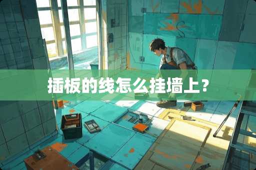 插板的线怎么挂墙上？