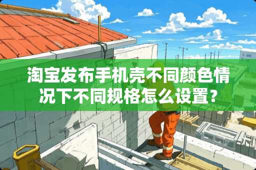 淘宝发布手机壳不同颜**况下不同规格怎么设置？