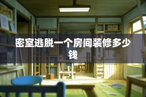 密室逃脱一个房间装修多少钱