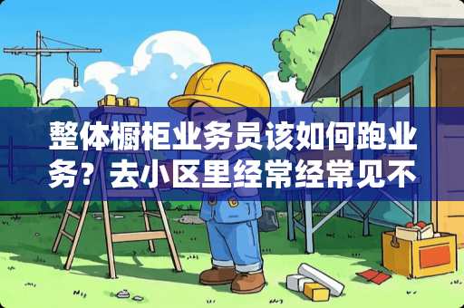 整体橱柜业务员该如何跑业务？去小区里经常经常见不到房主，只有装潢工人在？