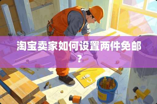 淘宝卖家如何设置两件免邮？