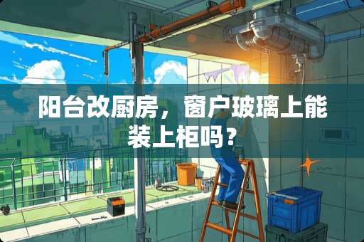 阳台改厨房，窗户玻璃上能装上柜吗？