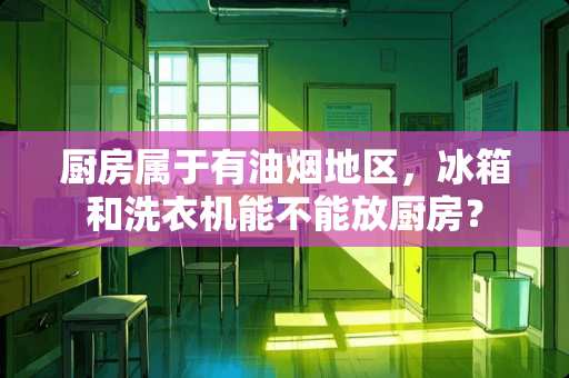 厨房属于有油烟地区，冰箱和洗衣机能不能放厨房？