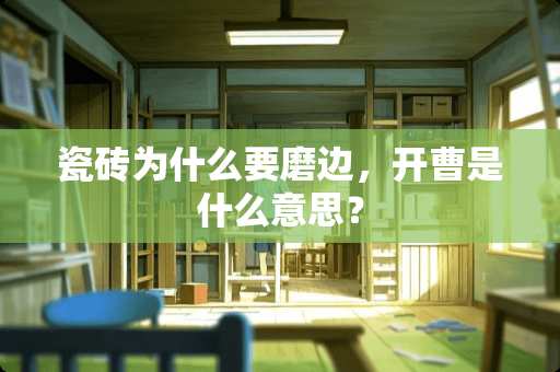 瓷砖为什么要磨边，开曹是什么意思？