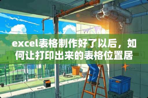 excel表格制作好了以后，如何让打印出来的表格位置居中？