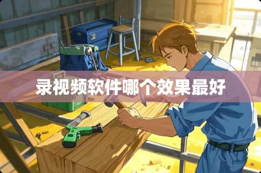 录视频软件哪个效果最好