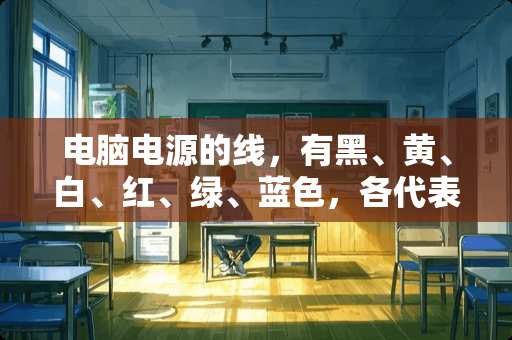 电脑电源的线，有黑、黄、白、红、绿、蓝色，各代表什么意思？