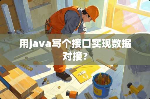 用java写个接口实现数据对接？