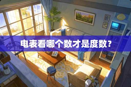 电表看哪个数才是度数？
