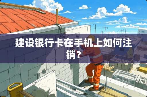 建设***在手机上如何注销? 建设***在手机上如何注销?