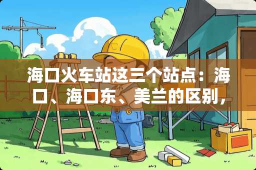 海口火车站这三个站点：海口、海口东、美兰的区别，谢谢！