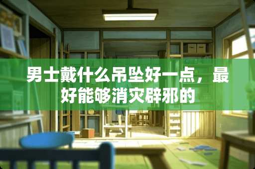 男士戴什么吊坠好一点，最好能够消灾辟邪的