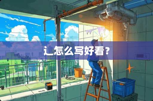 辶怎么写好看？