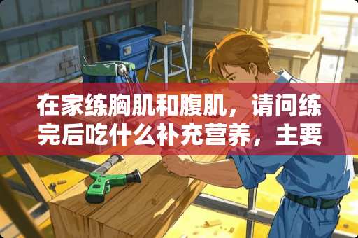 在家练胸肌和腹肌，请问练完后吃什么补充营养，主要是增肌的。