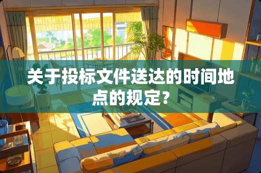 关于投标文件送达的时间地点的规定？
