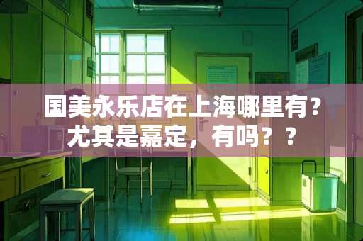 国美永乐店在上海哪里有？尤其是嘉定，有吗？？